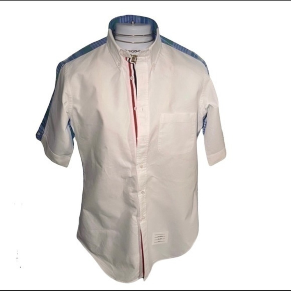 THOM BROWNE Mens Short Sleeve Shirt Size 4